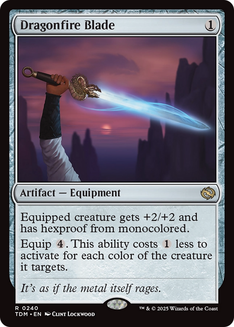 Dragonfire Blade (TDM-240) - Tarkir: Dragonstorm Foil