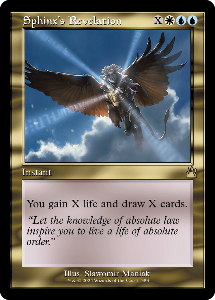 Sphinx's Revelation (RVR-383) - Ravnica Remastered Foil