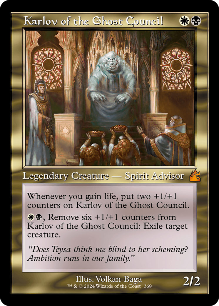 Karlov of the Ghost Council Retroframe Foil