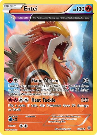 Entei (15) 15/98 - XY Ancient Origins