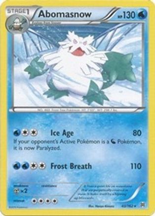 Abomasnow 40/162 - XY BREAKthrough Reverse Holofoil