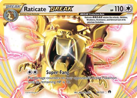 Raticate BREAK 89/122 - XY  BREAKpoint Holofoil