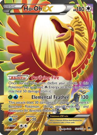 Ho-Oh EX (Full Art) 121/122 - XY BREAKpoint Holofoil
