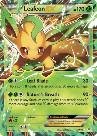 Leafeon EX 10/83 - Generations Holofoil