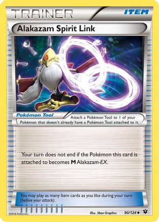 Alakazam Spirit Link 90/124 - XY Fates Collide Reverse Holofoil