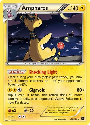 Ampharos 40/114 - XY Steam Siege Reverse Holofoil