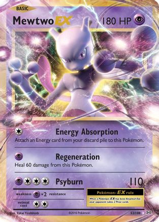 Mewtwo EX 52/108 - XY Evolutions Holofoil