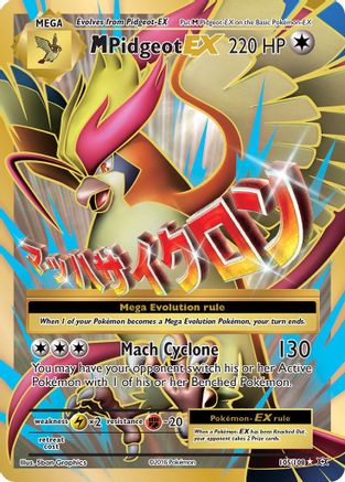 M Pidgeot EX (Full Art) 105/108 - XY  Evolutions Holofoil