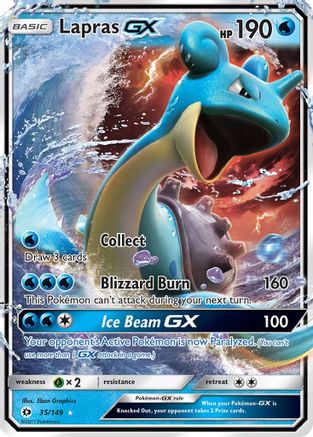Lapras GX 35/149 - SM Base Set Holofoil