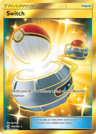 Switch (Secret) 160/149 - SM Base Set Holofoil