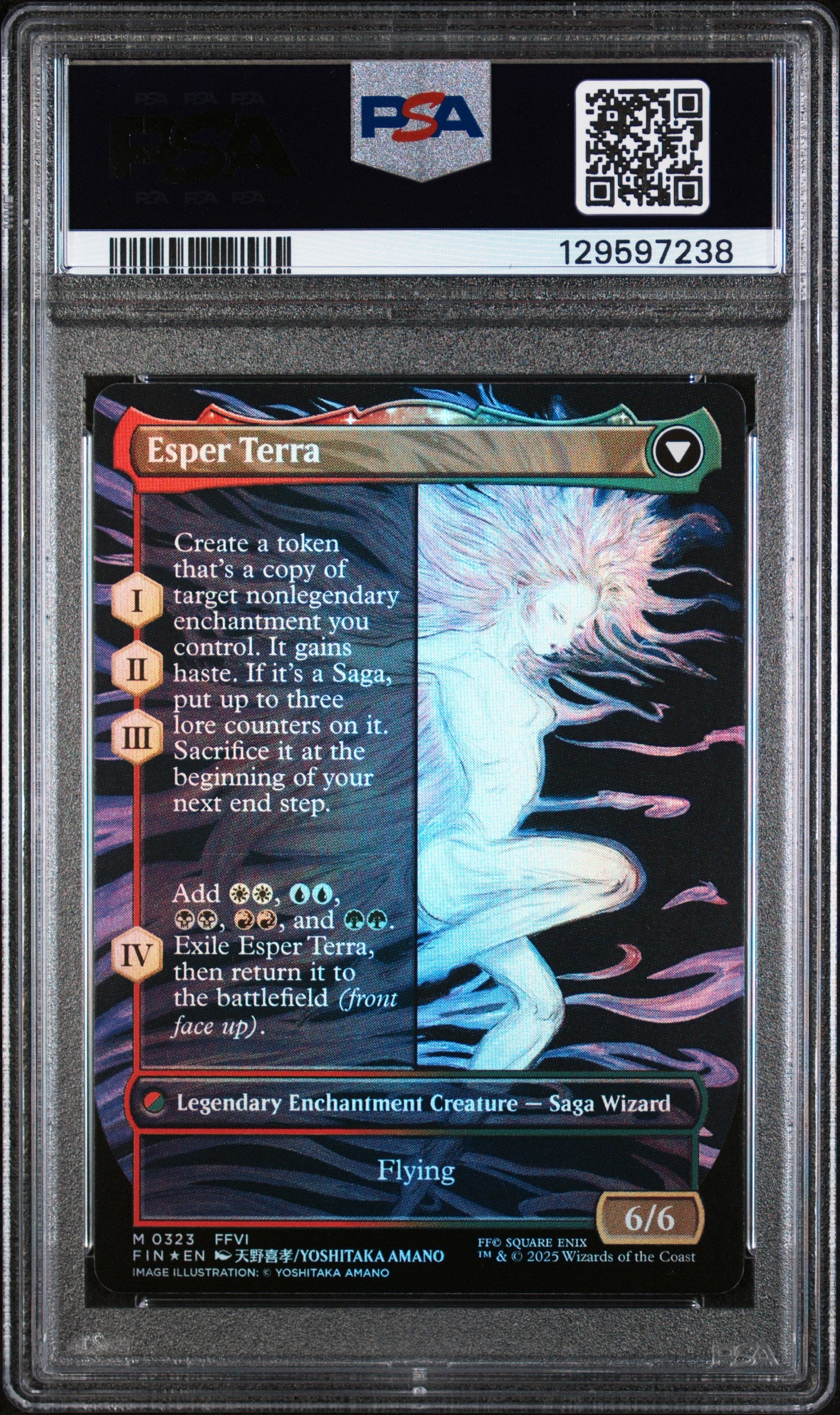 Terra, Magical Adept Artist Borderless Foil #323 PSA 10
