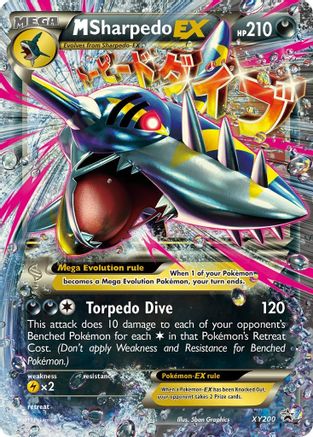 M Sharpedo EX - XY200 XY200/211 - XY Promos Holofoil
