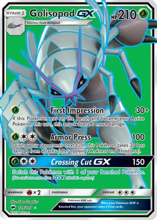Golisopod GX (Full Art) 129/147 - SM Burning Shadows Holofoil