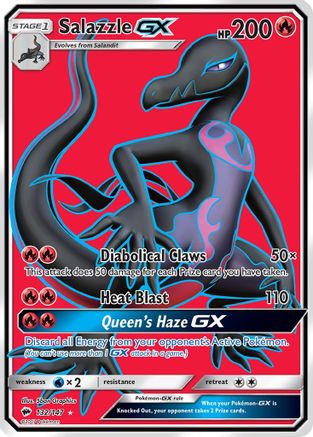 Salazzle GX (Full Art) 132/147 - SM Burning Shadows Holofoil