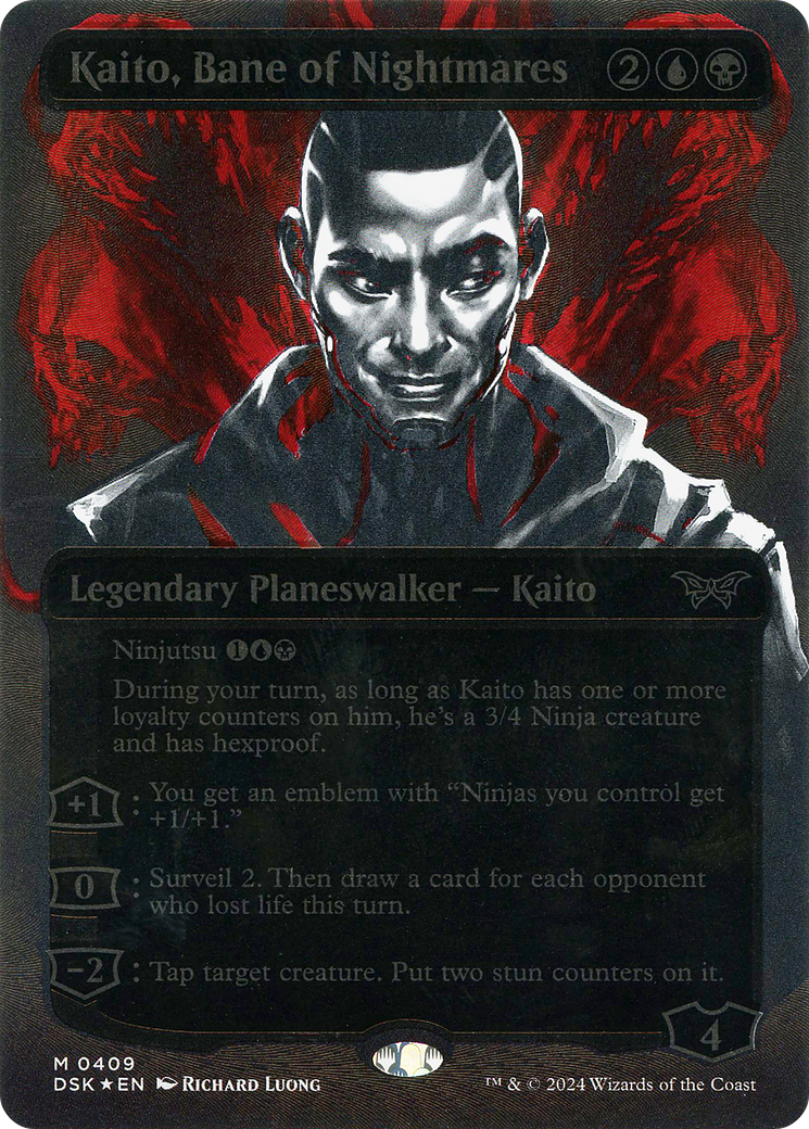 Kaito, Bane of Nightmares (DSK-409) - Duskmourn: House of Horror (Borderless) Foil