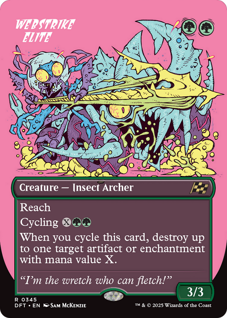 Webstrike Elite (Borderless) (DFT-345) - Aetherdrift Foil