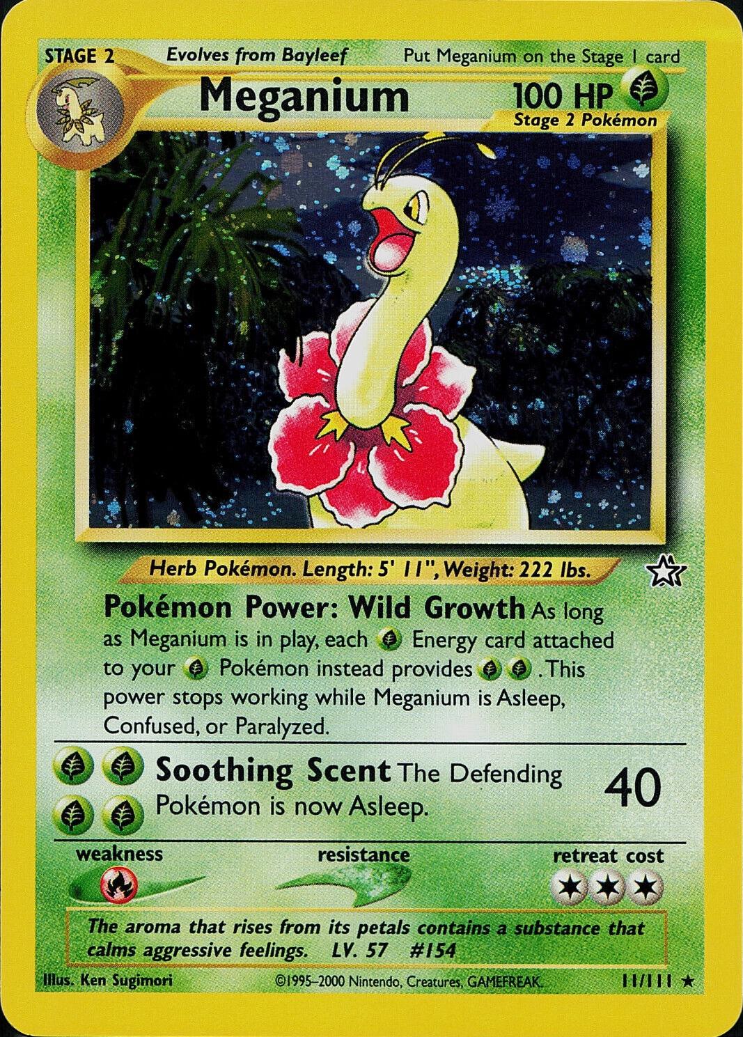Meganium 11/111 - Neo Genesis Unlimited Holofoil