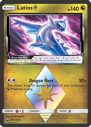 Latios Prism Star 108/168 - SM Celestial Storm Holofoil