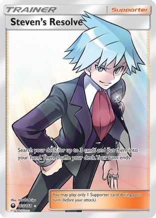 Steven's Resolve (Full Art) 165/168 - SM Celestial Storm Holofoil