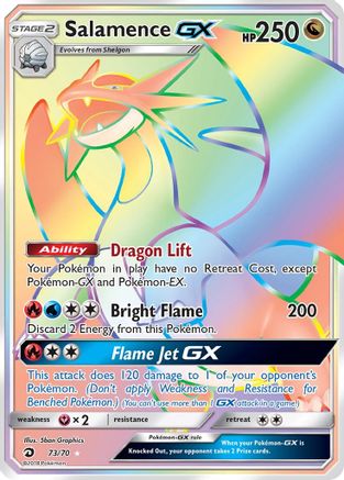 Salamence GX (Secret) 73/70 - Dragon Majesty Holofoil