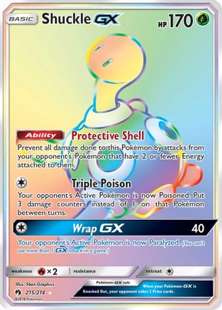 Shuckle GX (Secret) 215/214 - SM Lost Thunder Holofoil