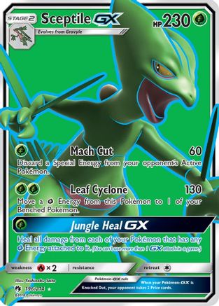 Sceptile GX (Full Art) 196/214 - SM Lost Thunder Holofoil