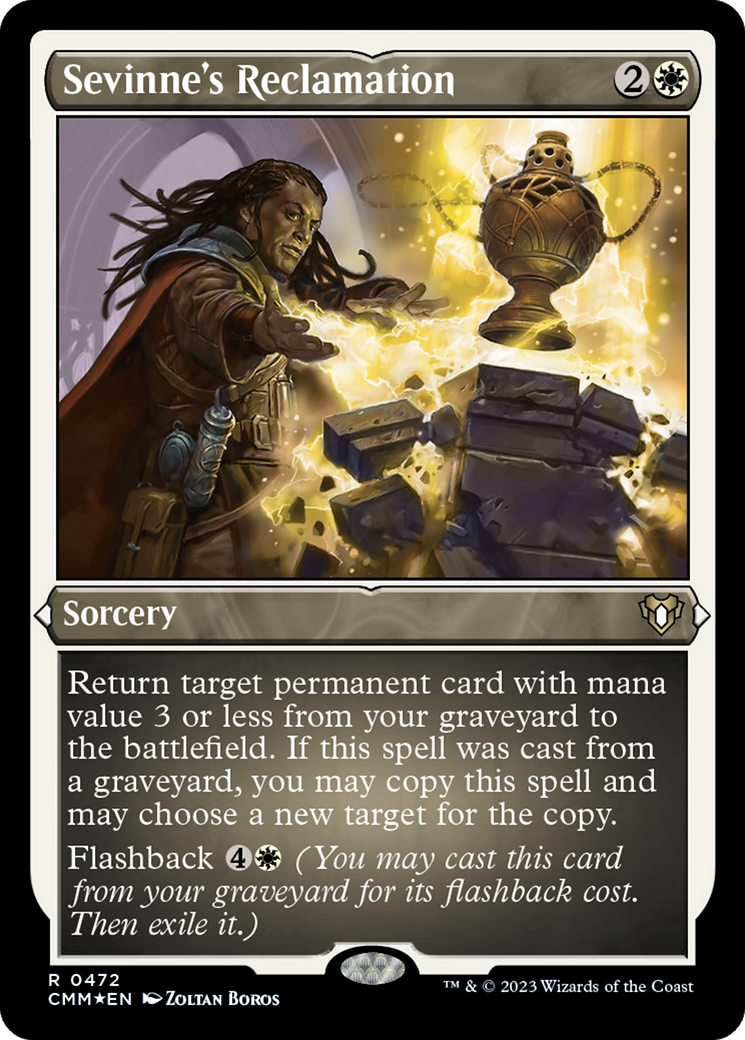 Sevinne's Reclamation (CMM-472) - Commander Masters Etched Foil