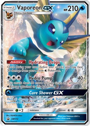 Vaporeon GX - SM172 SM172/248 - SM Promos Holofoil