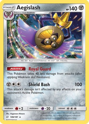 Aegislash 109/181 - SM Team Up Holofoil
