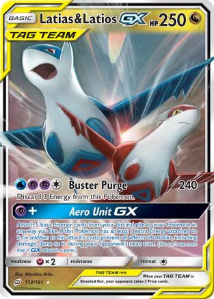 Latias & Latios GX 113/181 - SM Team Up Holofoil