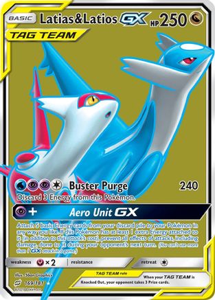 Latias & Latios GX (Full Art) 169/181 - SM Team Up Holofoil