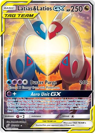 Latias & Latios GX (Alternate Full Art) 170/181 - SM Team Up Holofoil