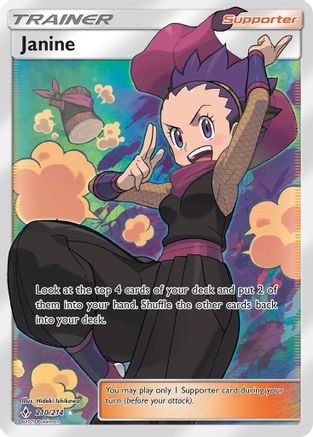 Janine (Full Art) 210/214 - SM Unbroken Bonds Holofoil