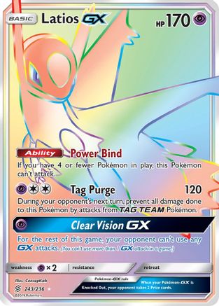 Latios GX (Secret) 243/236 - SM Unified Minds Holofoil