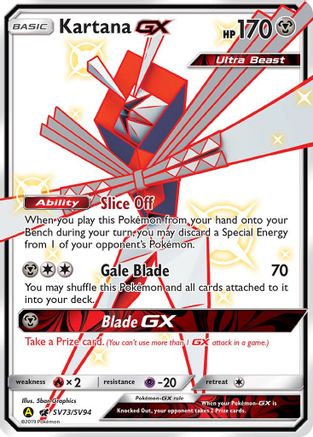 Kartana GX SV73/94 - Hidden Fates Shiny Vault Holofoil