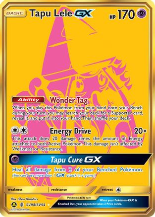 Tapu Lele GX SV94/94 - Hidden Fates Shiny Vault Holofoil