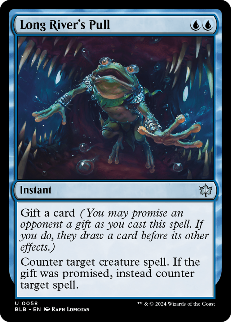 Long River's Pull (BLB-058) - Bloomburrow Foil