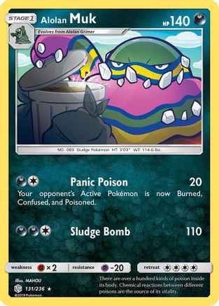 Alolan Muk 131/236 - SM Cosmic Eclipse Reverse Holofoil