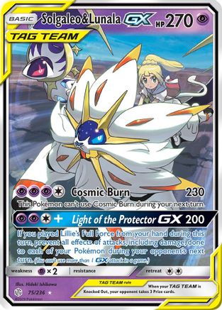 Solgaleo & Lunala GX 75/236 - SM Cosmic Eclipse Holofoil