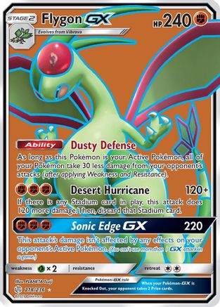 Flygon GX (Full Art) 218/236 - SM Cosmic Eclipse Holofoil