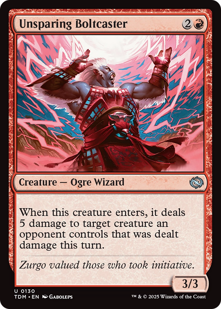 Unsparing Boltcaster (TDM-130) - Tarkir: Dragonstorm Foil