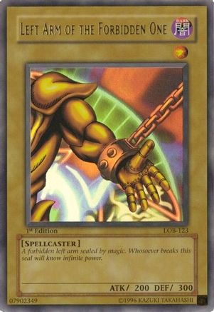 Left Arm of the Forbidden One (LOB-123) - The Legend of Blue Eyes White Dragon 1st Edition
