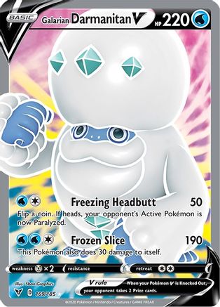 Galarian Darmanitan V (Full Art) 169/185 - SWSH04 Vivid Voltage Holofoil