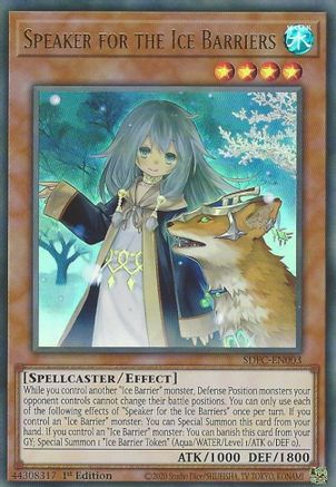 Speaker for the Ice Barriers (SDFC-EN003) - Structure Deck: Freezing Chains 1st Edition