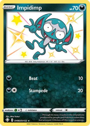 Impidimp SV083/122 - Shining Fates Shiny Vault Holofoil