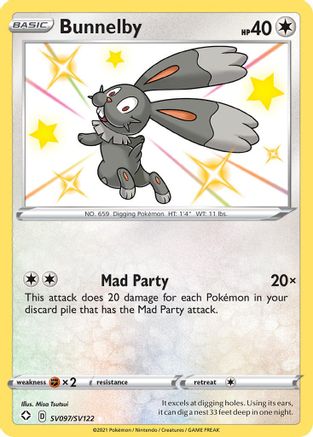 Bunnelby SV097/122 - Shining Fates Shiny Vault Holofoil