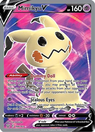 Mimikyu V (Full Art) 148/163 - SWSH05 Battle Styles Holofoil