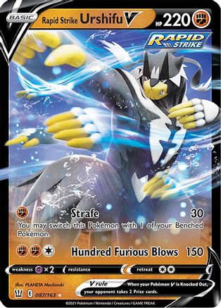 Rapid Strike Urshifu V 87/163 - SWSH05 Battle Styles Holofoil