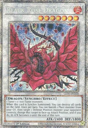 Black Rose Dragon (Starlight Rare) (LIOV-EN100) - Lightning Overdrive 1st Edition