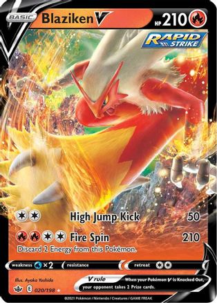 Blaziken V 20/198 - SWSH06 Chilling Reign Holofoil